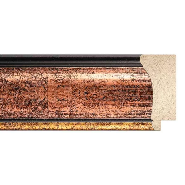 Barock-Bilderrahmen Patrizia 50x70 cm | melange | Kunstglas (1 mm)