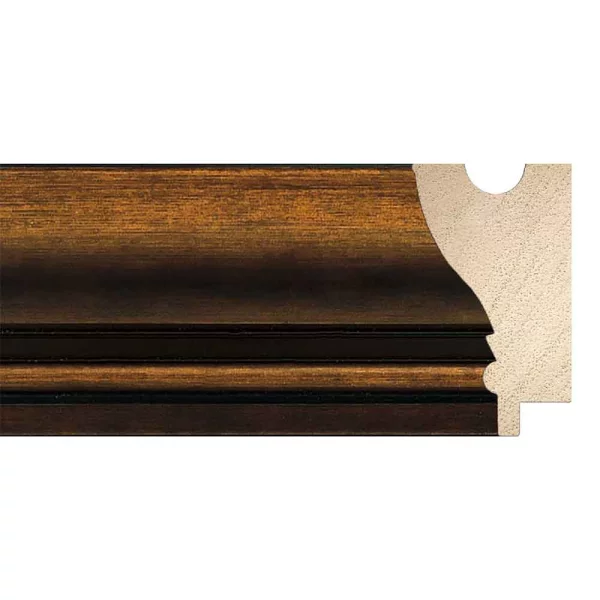 Barock Bilderrahmen Elwira 24x30 cm | kupfer | Kunstglas (1 mm)