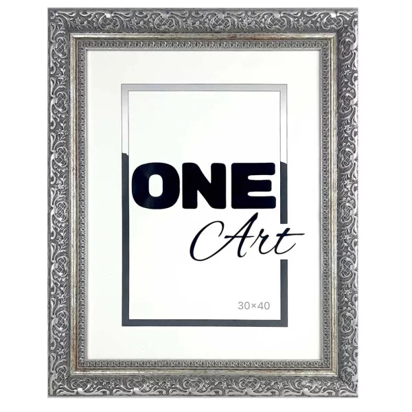 Kunststoffrahmen Boruta 10x15 cm | Silber | Kunstglas (1 mm)