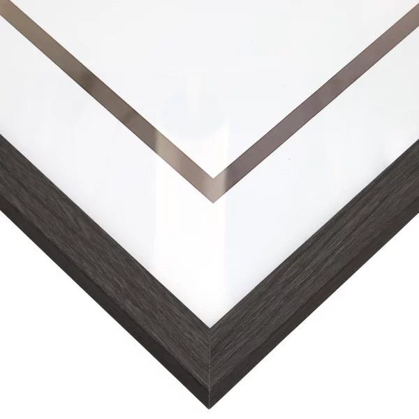 Holz-Bilderrahmen Aniela 70x100 cm | Graphit | Kunstglas (1 mm)