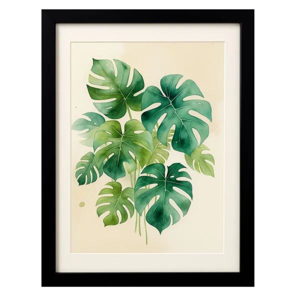 Holz-Bilderrahmen Aniela 50x70 cm | Schwarz | Kunstglas (1 mm)