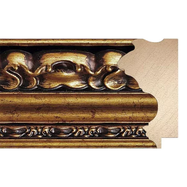 Barock Bilderrahmen Josephine 15x20 cm | gold | Kunstglas (1 mm)
