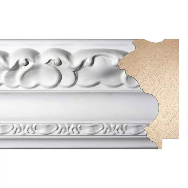 Cadre baroque Josephine 15x20 cm | blanc | verre synthétique (1 mm)