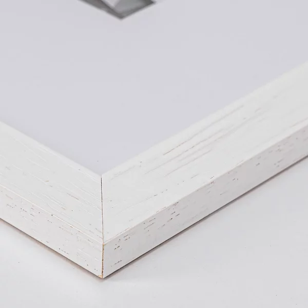 Cadre en bois Batino 10x15 cm | blanc | verre synthétique (1 mm)