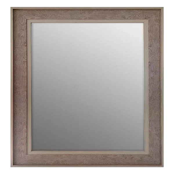 Miroir mural Cosy 40x40 cm | brun | miroir (2 mm)