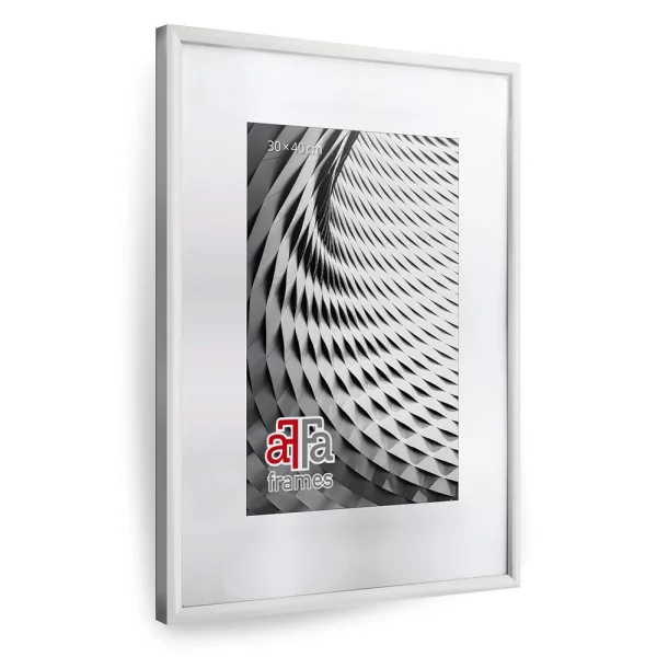 Cadre en bois Nola 10x15 cm | blanc | verre synthétique (1 mm)