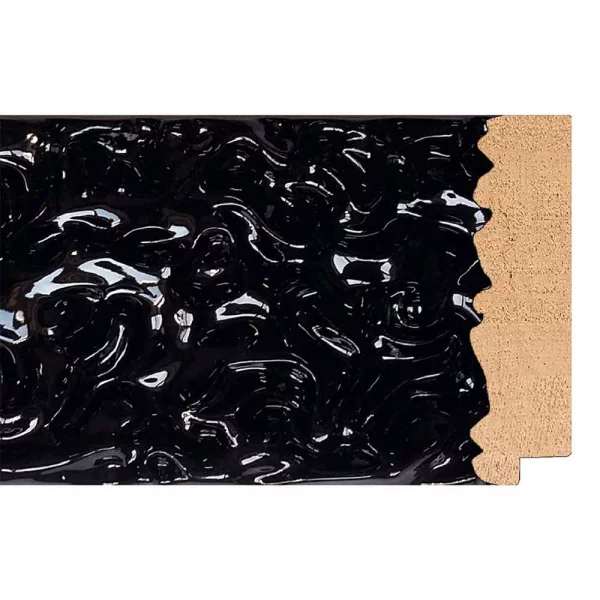 Cadre baroque Julia 15x20 cm | noir | verre synthétique (1 mm)