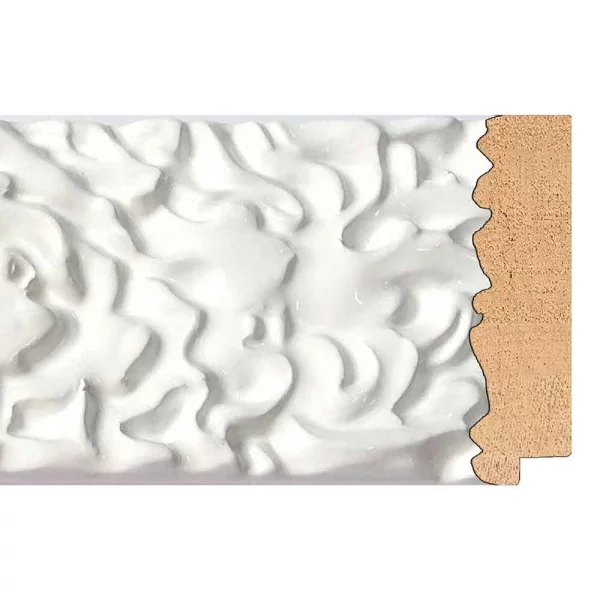 Cadre baroque Julia 15x20 cm | blanc | verre synthétique (1 mm)