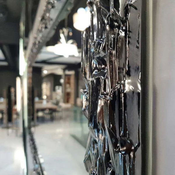 Wandspiegel Julia 40x40 cm | rood | spiegel (2 mm)