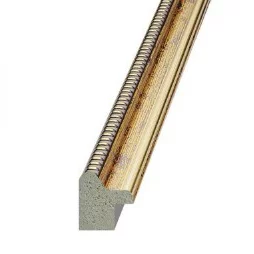 Kunststoff-Bilderrahmen Kansas 21x29,7 cm (A4) | Gold | Kunstglas (1 mm)