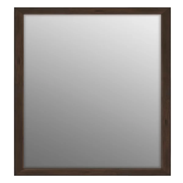 Specchiera Katla (MDF) 40x40 cm | wengé | Specchio (2 mm)