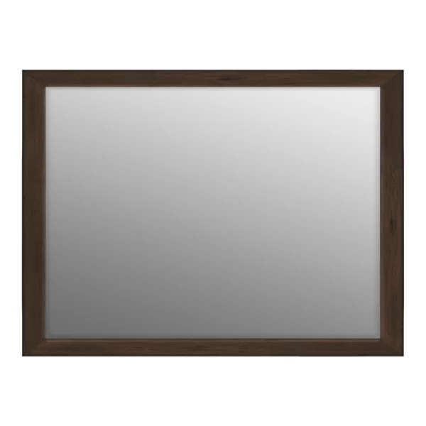 Miroir mural Katla (MDF) 40x60 cm | wengé | miroir (2 mm)