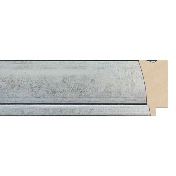 Barock Bilderrahmen Isabel 15x20 cm | silber | Kunstglas (1 mm)