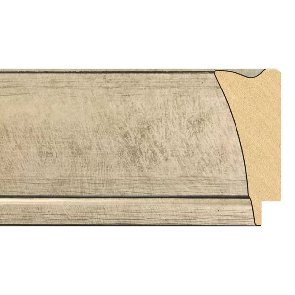 Barock Bilderrahmen Isa 42x59,4 cm (A2) | champagner | Kunstglas (1 mm)