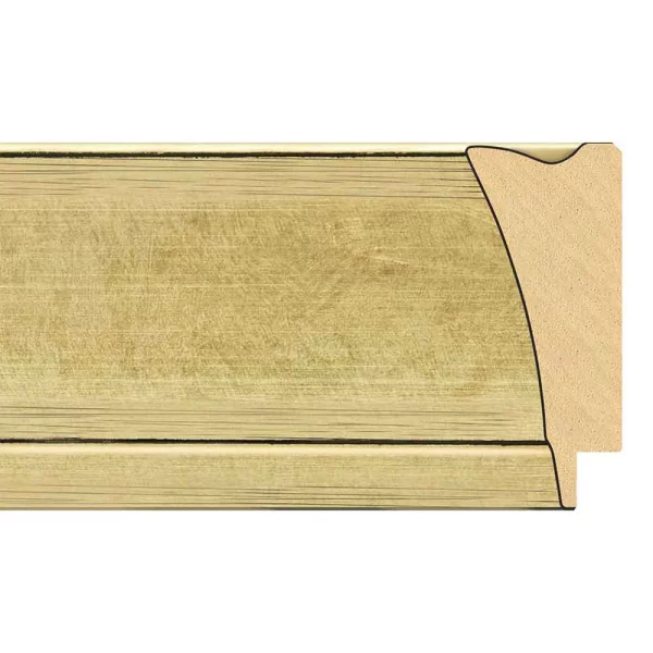 Barock Bilderrahmen Isa 42x59,4 cm (A2) | gold | Kunstglas (1 mm)