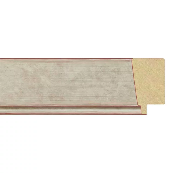 Cadre en bois Georgina 70x90 cm | argent | verre synthétique (1 mm)