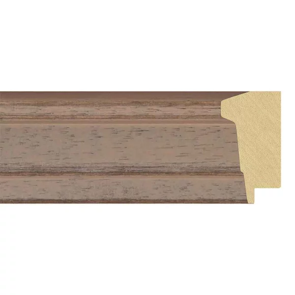 Cadre en bois Eva 70x80 cm | cappuccino | verre synthétique (1 mm)