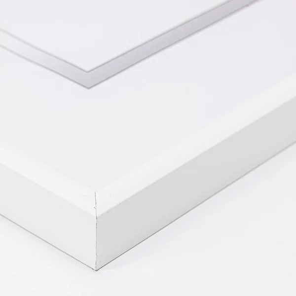 Cadre en aluminium Amelia 10x15 cm | blanc mat | verre synthétique (1 mm)