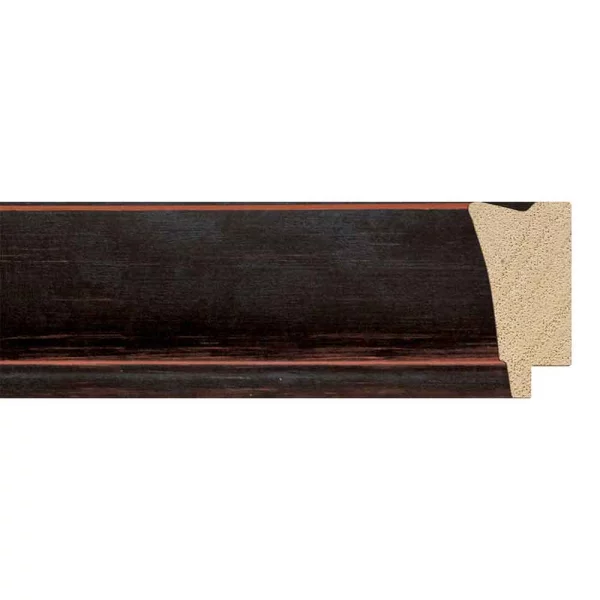 Cadre en bois Adela 70x90 cm | noir | verre synthétique (1 mm)