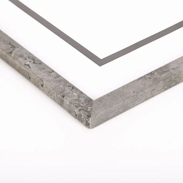 Holz Bilderrahmen Taal (MDF) 42x59,4 cm (A2) | Beton | Kunstglas (1 mm)