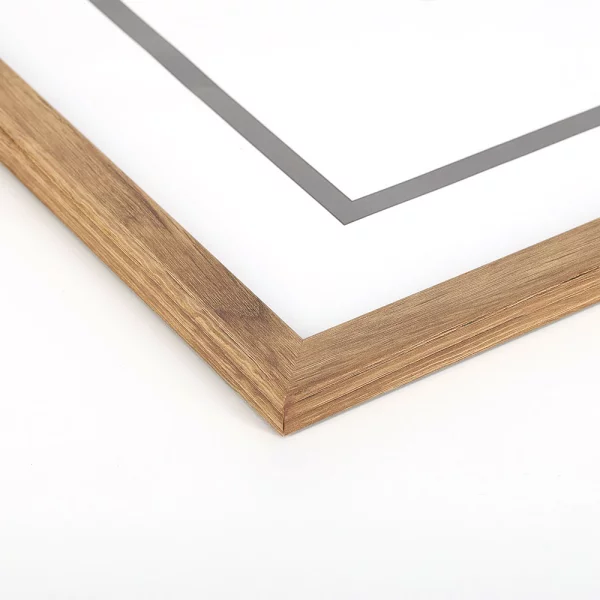 Cadre en bois Taal (MDF) 42x59,4 cm (A2) | chêne | verre synthétique (1 mm)