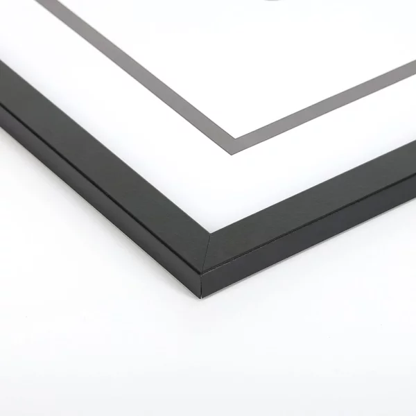 Cadre en bois Taal (MDF) 30x30 cm | noir | verre synthétique (1 mm)