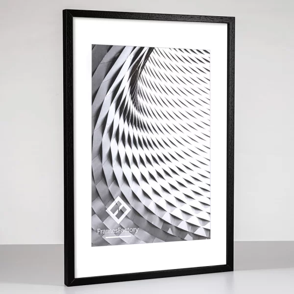 Cadre en bois Tisar 29,7x42 cm (A3) | noir | verre synthétique (1 mm)