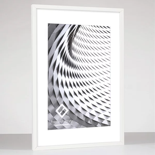 Cadre en bois Tisar 10x15 cm | blanc | verre synthétique (1 mm)