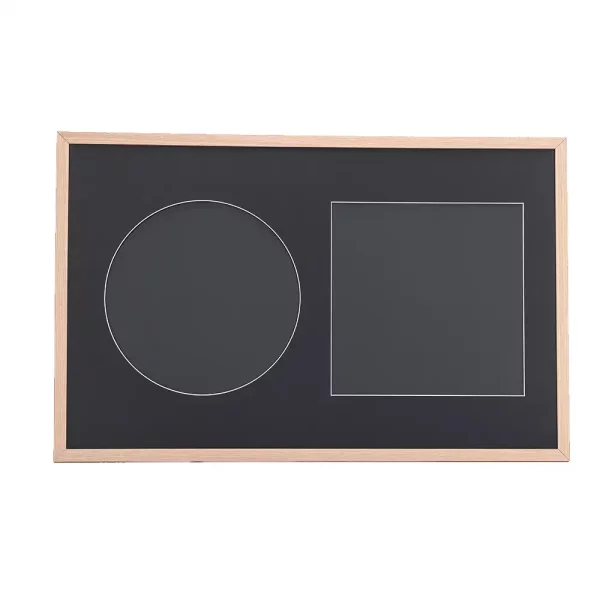 Cadre en bois pour disques vinyle et couverture 50x70 cm | chêne | verre synthétique (2 mm)