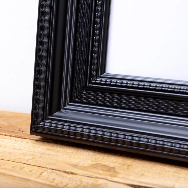 Miroir mural exclusif Fine 50x75 cm | noir | miroir (2 mm)