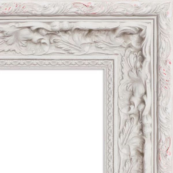 Wandspiegel Calinda - Exklusivrahmen 25x38 cm | Weiß | Spiegel (2 mm)