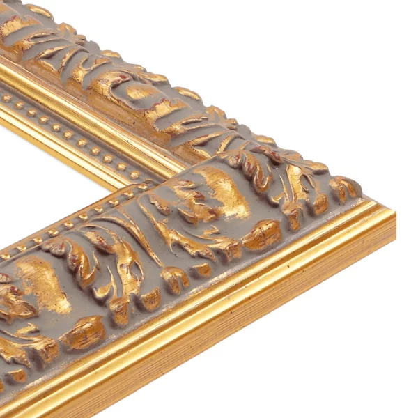 Wandspiegel Macondo nach Maß - Exklusivrahmen Gold | Spiegel (2 mm)