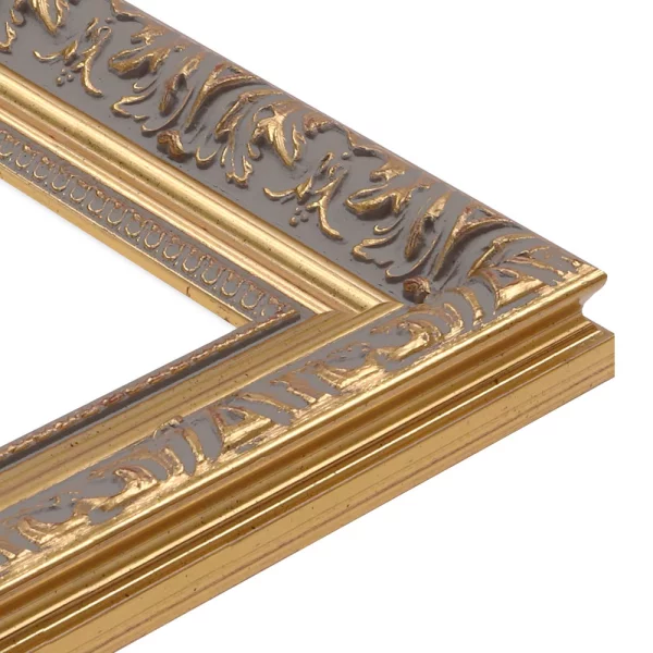 Wandspiegel Bando nach Maß - Exklusivrahmen Gold | Spiegel (2 mm)