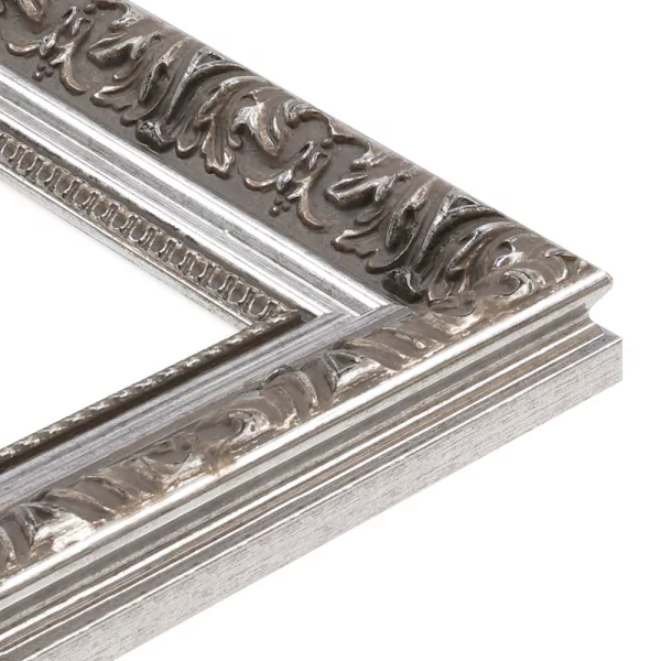 Wandspiegel Bando nach Maß - Exklusivrahmen Silber | Spiegel (2 mm)