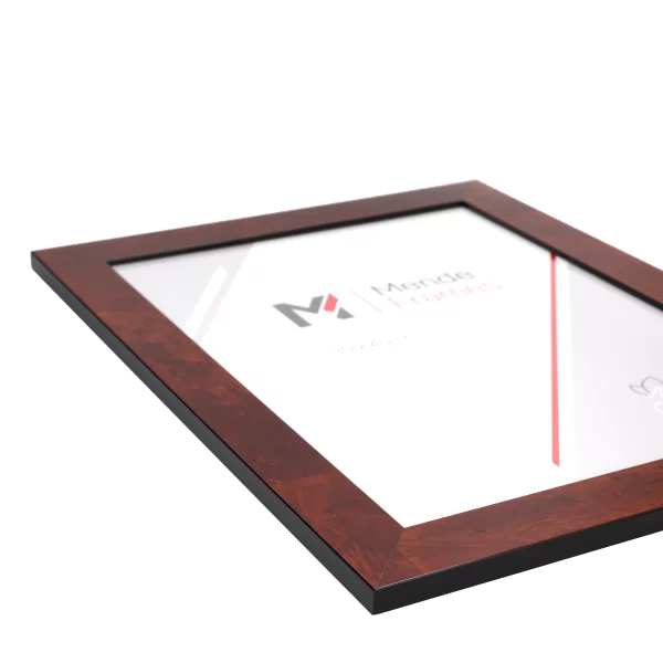 Cadre en bois Dogo 29,7x42 cm (A3) | racine foncée | verre standard (2 mm)