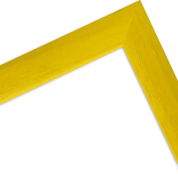 Cadre en bois Galet 14,8x21 cm (A5) | jaune | verre standard (2 mm)