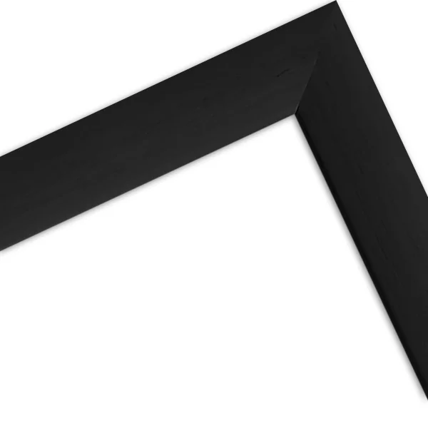 Holz Bilderrahmen Galet 50x70 cm | Schwarz | Kunstglas (1,5 mm)