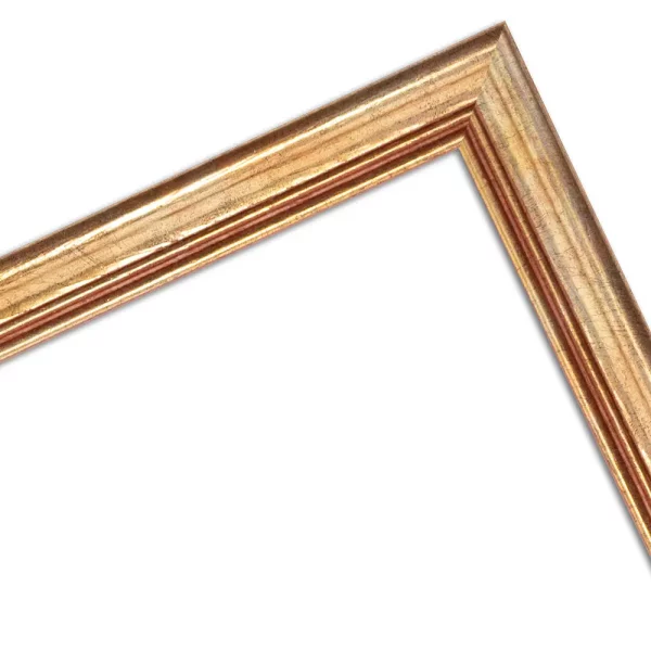 Holzrahmen Eketane 30x30 cm | Gold | Normalglas (2 mm)