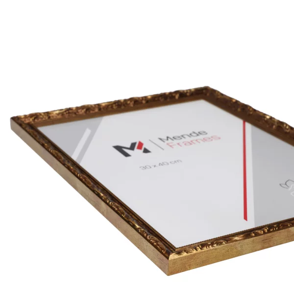 Holz-Bilderrahmen Maputo 15x15 cm | Gold | Normalglas (2 mm)