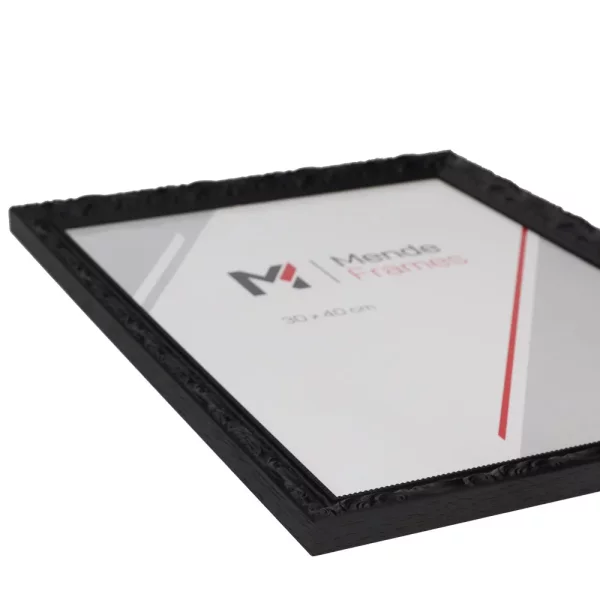 Holz-Bilderrahmen Maputo 15x15 cm | Schwarz | Normalglas (2 mm)