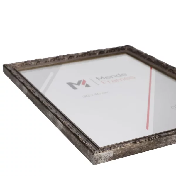 Holz-Bilderrahmen Maputo 15x15 cm | Silber | Normalglas (2 mm)