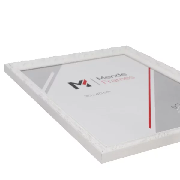 Holz-Bilderrahmen Maputo 15x15 cm | Weiß | Normalglas (2 mm)