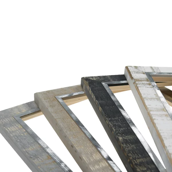 Holz Bilderrahmen Martins 10x10 cm | Grau | Kunstglas (1,5 mm)