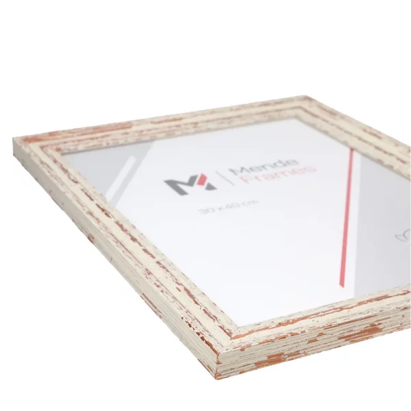 Cadre en bois Mandraka 10x15 cm | blanc | verre standard (2 mm)