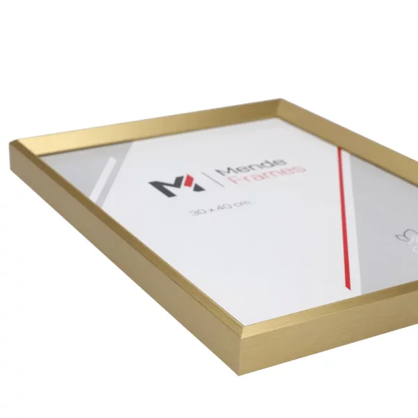 Holz-Bilderrahmen Mencuna 10x30 cm | Gold | Normalglas (2 mm)