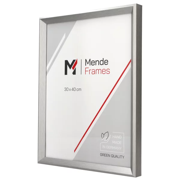 Holz-Bilderrahmen Mencuna 50x50 cm | Silber | Normalglas (2 mm)