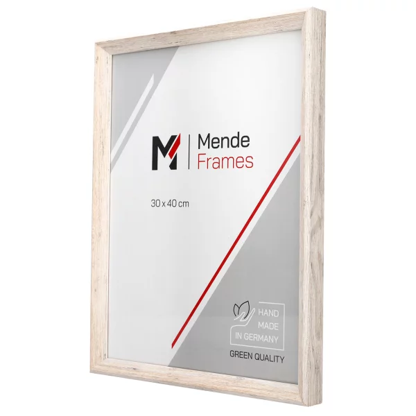 Holz-Bilderrahmen Mencuna 50x50 cm | Weiß | Normalglas (2 mm)