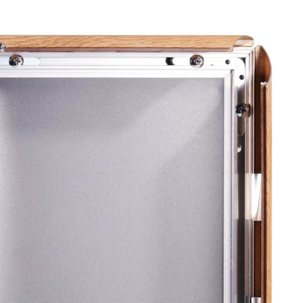 25 mm Klapprahmen Holzoptik DIN A3 29,7x42 cm (A3) | holzoptik hell | Kunstglas mattiert (1 mm)