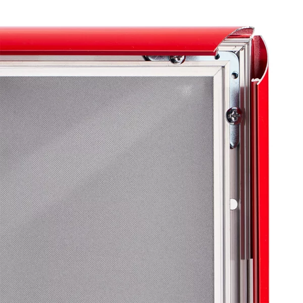 25 mm Klapprahmen Color DIN A4 21x29,7 cm (A4) | rot | Kunstglas mattiert (1 mm)