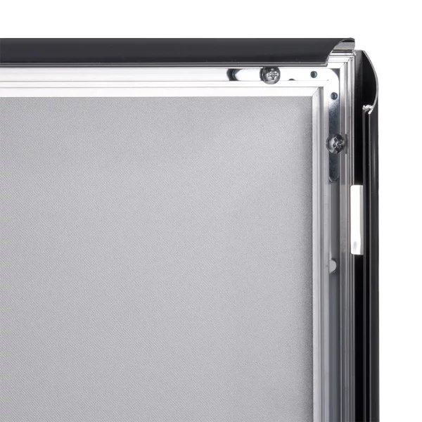 25 mm Klapprahmen Color DIN A4 21x29,7 cm (A4) | schwarz | Kunstglas mattiert (1 mm)